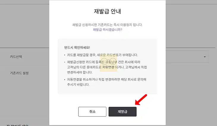 롯데카드 재발급 방법, 기존카드는 어떻게 될까