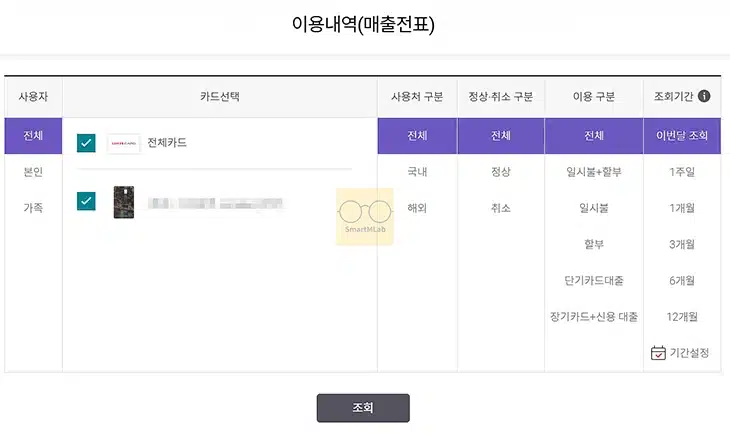 롯데카드 사용내역 조회, 결제 내역 엑셀로 저장 및 출력하기