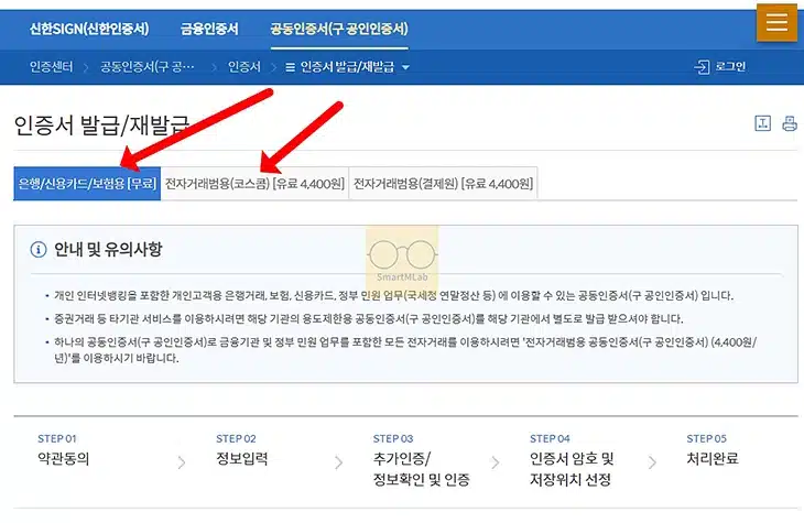 신한은행 공동인증서 발급 및 재발급 방법, 모바일 포함 준비물 정리