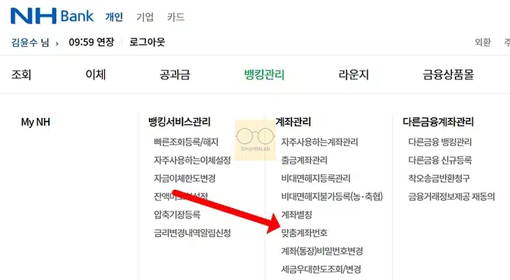 농협 계좌번호 핸드폰 번호로 설정 방법, 맞춤계좌번호 연결하기