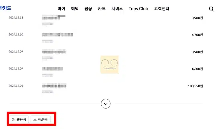 신한카드 명세서 조회 및 발급 출력하는 방법 정리