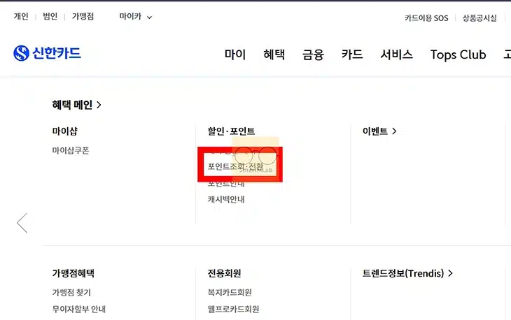신한카드 포인트 대금결제 방법, 모바일 신한 SOL페이 앱에서 진행하기