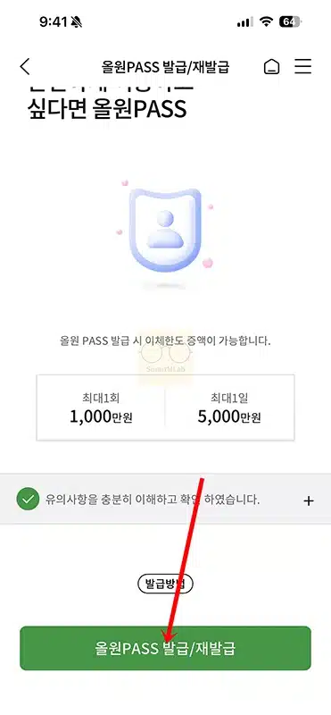 올원뱅크 올원패스 발급 및 재발급 방법, 준비물 정리