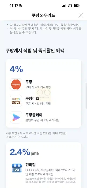쿠팡 와우카드 후기, 발급 전 확인할 장점 및 단점 정리