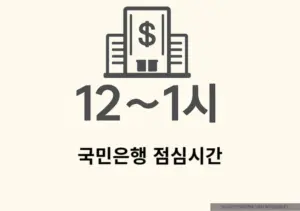 국민은행 점심시간에도 바로 업무 보는 방법 (집중상담 지점 찾기)
