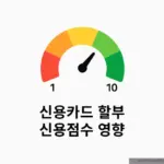 신용카드 할부 신용점수 신용등급 떨어지나요? 지금 확인해보세요