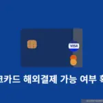 출국 전에 체크카드 해외결제 가능 여부 확인하는 방법 3일전에는 꼭 체크 필수