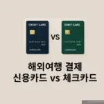 해외여행 카드 결제, 신용/체크 어떤 카드가 좋을까?