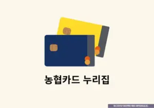 농협카드 누리집 접속 방법부터 자주 쓰는 기능 총정리