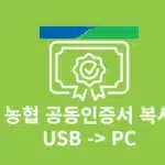 공동인증서 USB 옮기기, PC USB 복사 및 이동 방법 정리