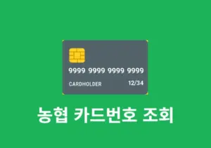 농협 카드번호 조회 방법, 어플로 유효기간까지 확인하기