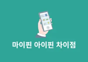 마이핀과 아이핀 차이점 정리, 어디서 어떻게 쓰일까