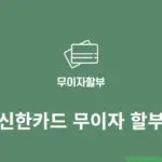 신한카드 무이자 할부 기간 정리 및 혜택 적용 확인 방법 안내