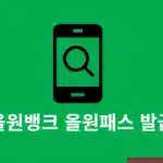 올원뱅크 올원패스 발급 및 재발급 방법, 준비물 정리