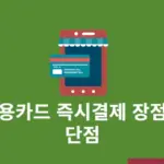 신용카드 즉시결제 장점과 단점, 결제 전 꼭 알아둘 점