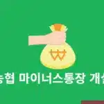 농협 마이너스통장 개설 방법, 금리와 이자, 서류까지 정리