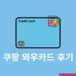 쿠팡 와우카드 후기, 발급 전 확인할 장점 및 단점 정리
