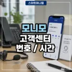 모니모 고객센터 전화번호, 운영시간과 상담원 연결 방법 정리