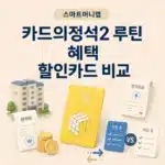 카드의정석2 루틴 혜택 정리, 아파트관리비 할인카드와 비교