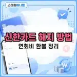 신한카드 해지 방법, 앱으로 신청하고 연회비 환불까지 정리