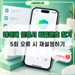 네이버 인증서 비밀번호 찾기 방법, 5회 오류 시 재설정하기